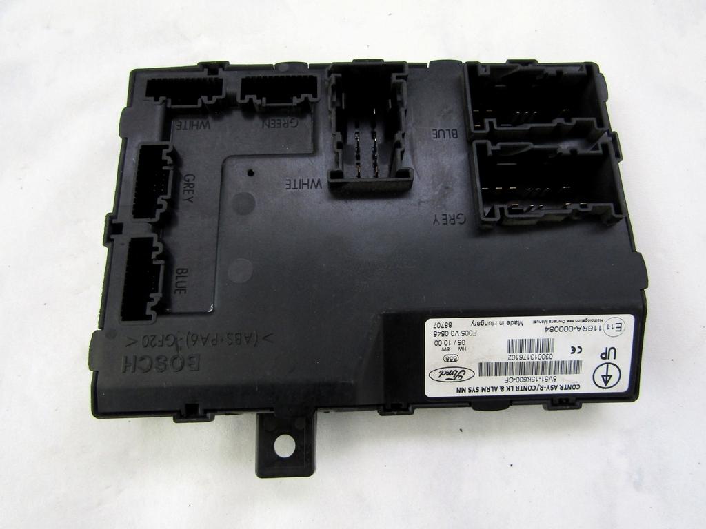 8V51-15K600-CF CENTRALINA BODY COMPUTER FORD FIESTA 1.2 B 60KW 5M 5P (2008) RICAMBIO USATO SUPPORTI DANNEGGIATI