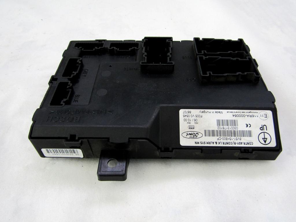 8V51-15K600-CF CENTRALINA BODY COMPUTER FORD FIESTA 1.2 B 60KW 5M 5P (2008) RICAMBIO USATO SUPPORTI DANNEGGIATI