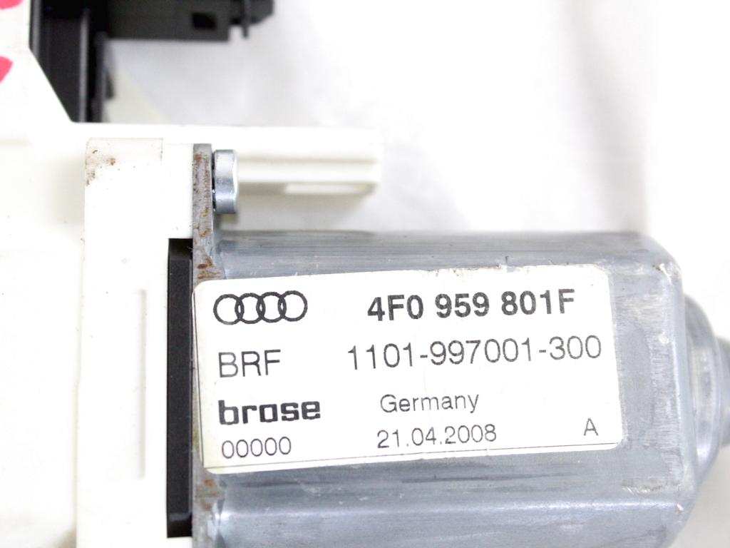 4F0839461 MOTORINO MECCANISMO ALZA-VETRO ALZA-CRISTALLO PORTA POSTERIORE SINISTRA AUDI A6 C6 SW 3.0 D 4X4 171KW AUT 5P (2008) RICAMBIO USATO 4F0959801F