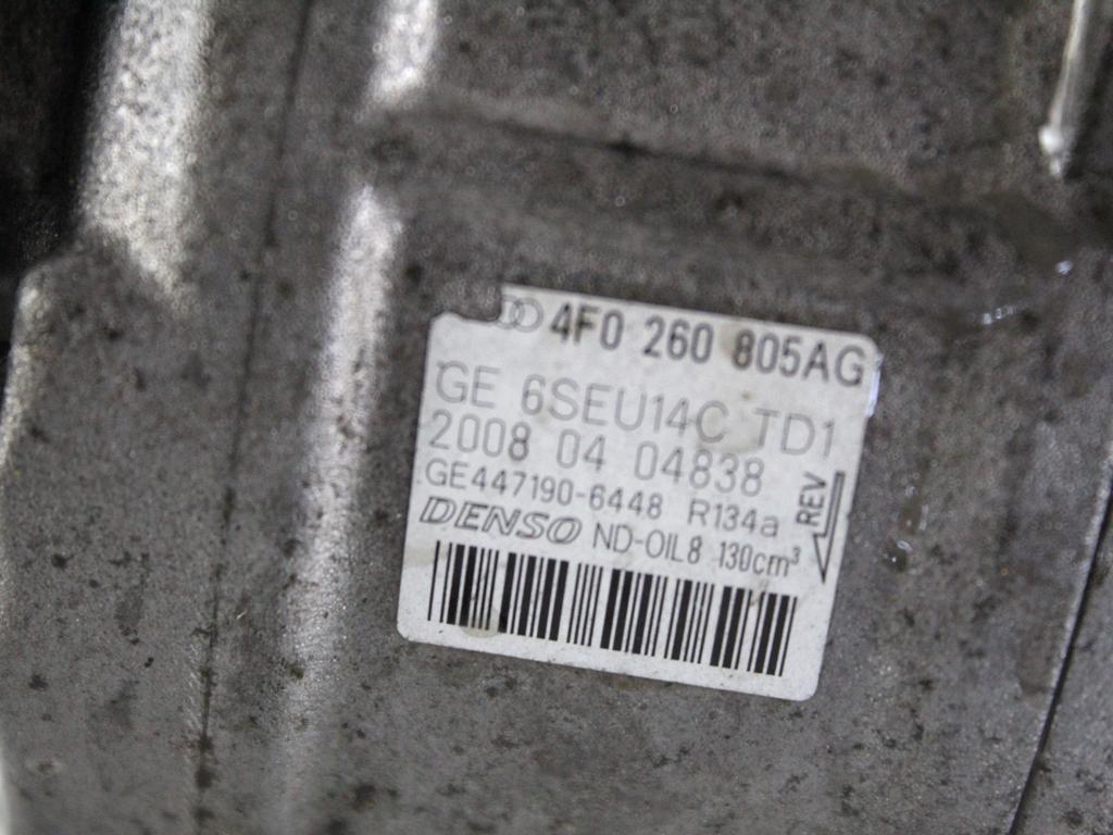 4F0260805AG COMPRESSORE CLIMATIZZATORE CLIMA A/C AUDI A6 C6 SW 3.0 D 4X4 171KW AUT 5P (2008) RICAMBIO USATO
