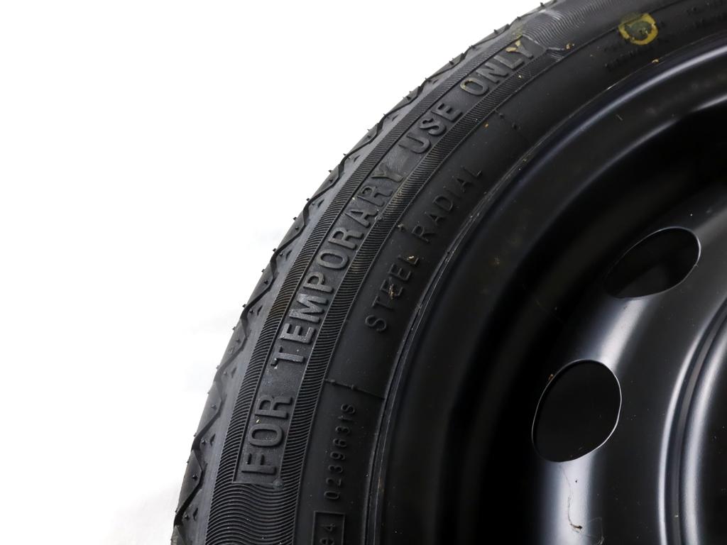 403001HD7A RUOTINO DI SCORTA STAR-XT TYRE 115/70 R14 88M NISSAN MICRA 1.2 B 59KW 5M 5P (2015) RICAMBIO USATO CON CERCHIO IN FERRO DA 14 POLLICI 4 FORI 4TX14 INTERASSE 4X1100 