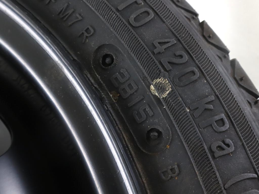 403001HD7A RUOTINO DI SCORTA STAR-XT TYRE 115/70 R14 88M NISSAN MICRA 1.2 B 59KW 5M 5P (2015) RICAMBIO USATO CON CERCHIO IN FERRO DA 14 POLLICI 4 FORI 4TX14 INTERASSE 4X1100 