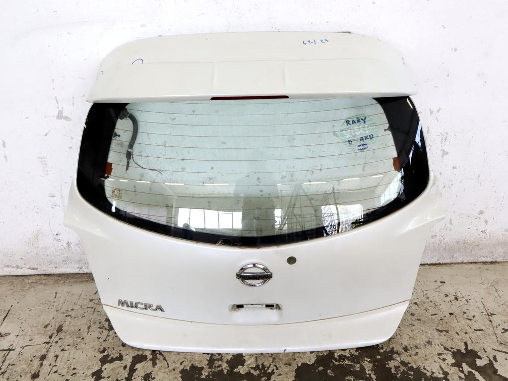 K010M3HNAE PORTELLONE COFANO POSTERIORE BAULE NISSAN MICRA 1.2 B 59KW 5M 5P (2015) RICAMBIO USATO CON LUNOTTO TERMICO AMMACCATO