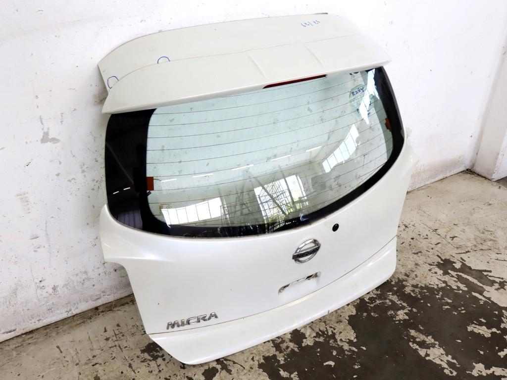 K010M3HNAE PORTELLONE COFANO POSTERIORE BAULE NISSAN MICRA 1.2 B 59KW 5M 5P (2015) RICAMBIO USATO CON LUNOTTO TERMICO AMMACCATO