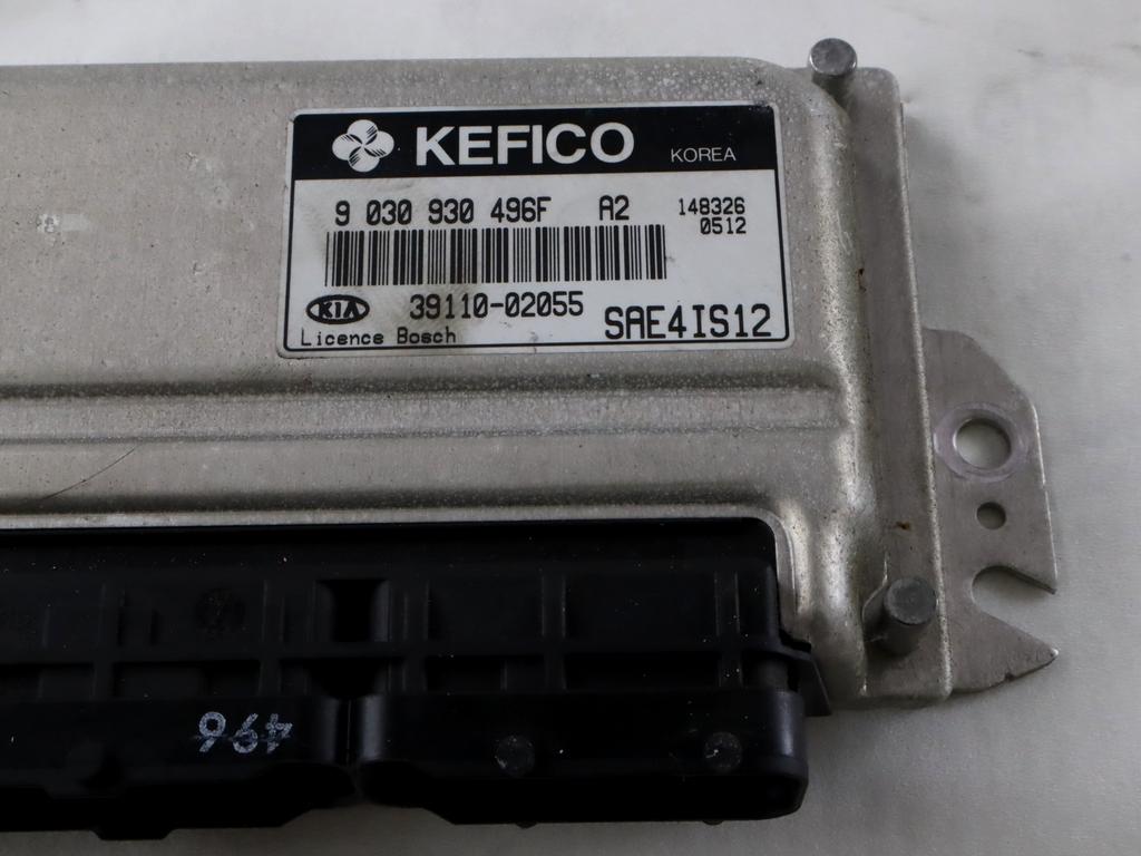 39110-02055 CENTRALINA INIEZIONE MOTORE KIA PICANTO 1.1 B 47KW 5M 5P (2004) RICAMBIO USATO 9030930496F