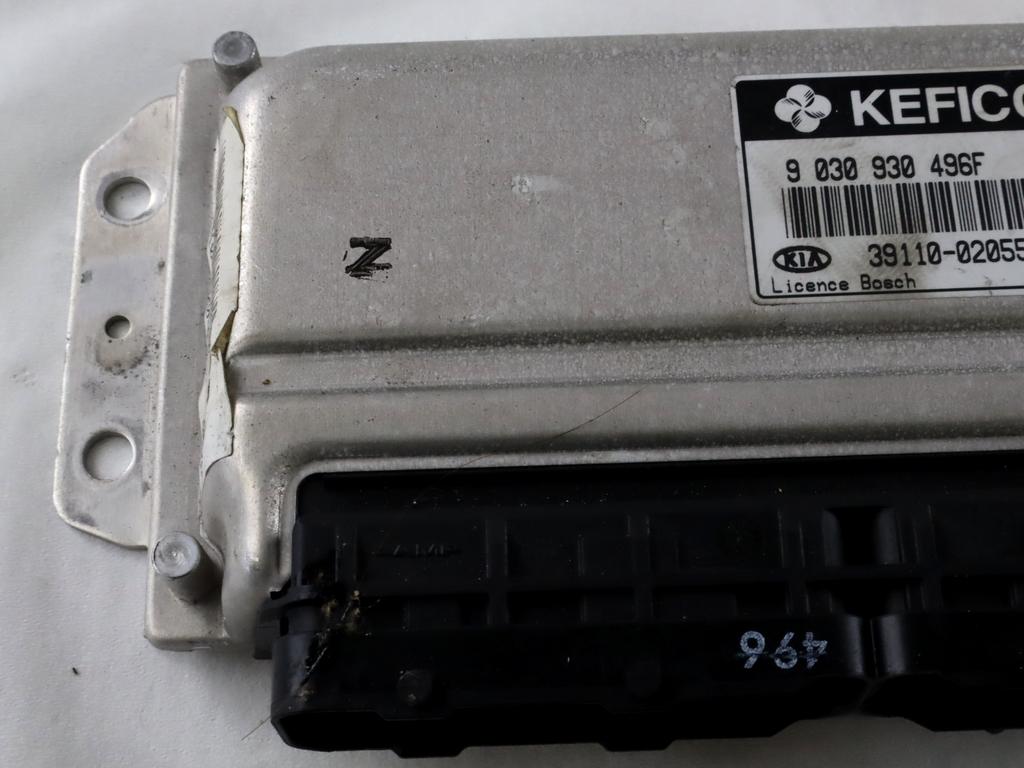 39110-02055 CENTRALINA INIEZIONE MOTORE KIA PICANTO 1.1 B 47KW 5M 5P (2004) RICAMBIO USATO 9030930496F
