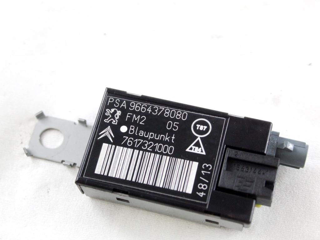 9664378080 CENTRALINA ANTENNA AUTORADIO PEUGEOT 3008 1.6 D 84KW 6M 5P (2013) RICAMBIO USATO