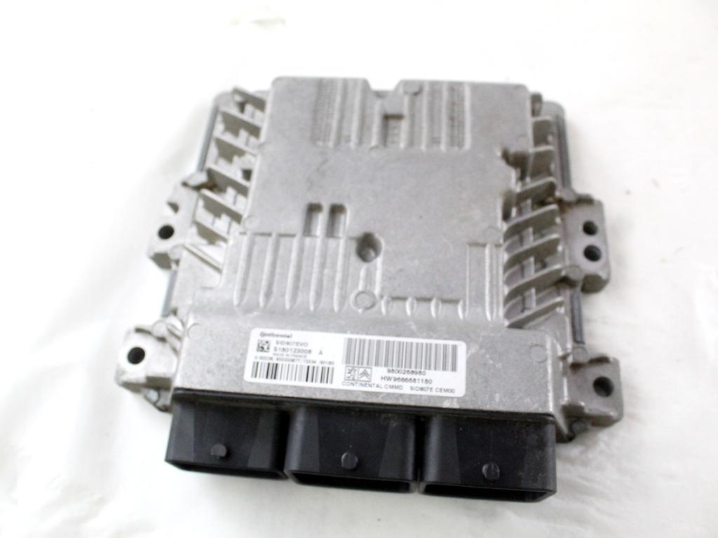 9800268980 CENTRALINA INIEZIONE MOTORE PEUGEOT 3008 1.6 D 84KW 6M 5P (2013) RICAMBIO USATO 9666681180