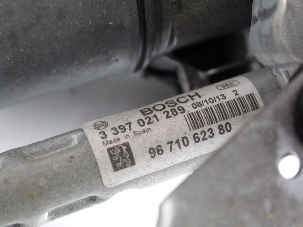 9671062380 MOTORINO ASTA TERGIPARABREZZA LATO DESTRO PEUGEOT 3008 1.6 D 84KW 6M 5P (2013) RICAMBIO USATO 3397021289 1397220577