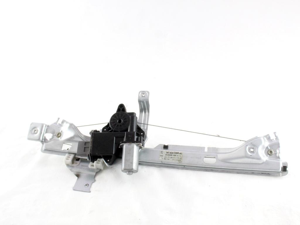 9682808680 MOTORINO MECCANISMO ALZA-VETRO ALZA-CRISTALLO PORTA POSTERIORE DESTRA PEUGEOT 3008 1.6 D 84KW 6M 5P (2013) RICAMBIO USATO