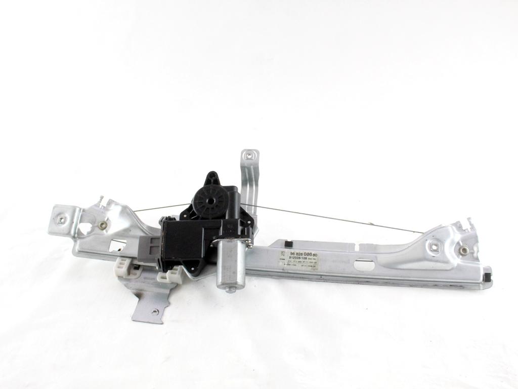9682808680 MOTORINO MECCANISMO ALZA-VETRO ALZA-CRISTALLO PORTA POSTERIORE DESTRA PEUGEOT 3008 1.6 D 84KW 6M 5P (2013) RICAMBIO USATO