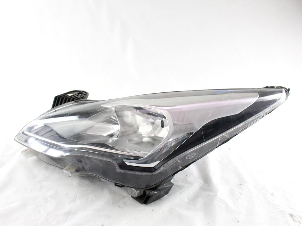 9805505480 FARO FANALE ANTERIORE SINISTRO PEUGEOT 3008 1.6 D 84KW 6M 5P (2013) RICAMBIO USATO VETRO TRASPARENTE DANNEGGIATO