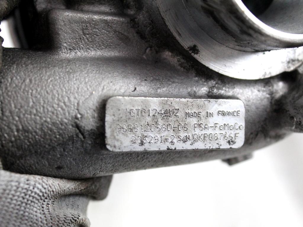9686120680 TURBINA TURBOCOMPRESSORE PEUGEOT 3008 1.6 D 84KW 6M 5P (2013) RICAMBIO USATO