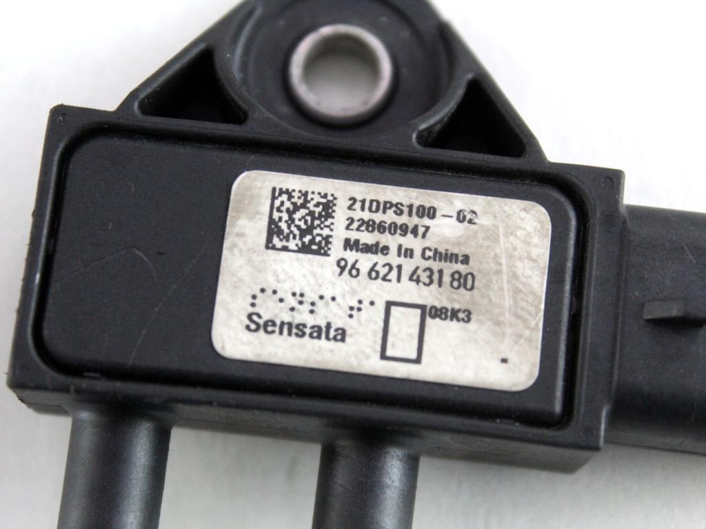 9662143180 SENSORE DI PRESSIONE GAS DI SCARICO PEUGEOT 3008 1.6 D 84KW 6M 5P (2013) RICAMBIO USATO