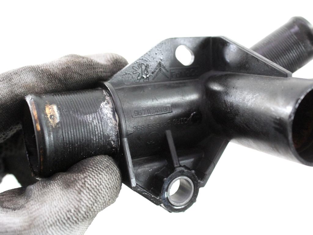 9671124980 MANICOTTO TUBO ACQUA LIQUIDO RAFFREDDAMENTO PEUGEOT 3008 1.6 D 84KW 6M 5P (2013) RICAMBIO USATO
