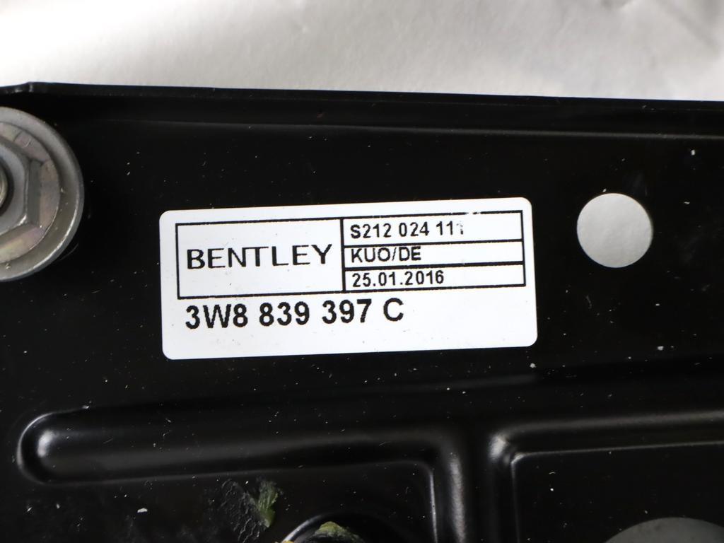 3W8839397C MOTORINO MECCANISMO ALZA-VETRO ALZA-CRISTALLO PARAFANGO POSTERIORE SINISTRO BENTLEY CONTINENTAL GT 4.0 B 388KW AUT 2P (2016) RICAMBIO USATO 3W8959703F