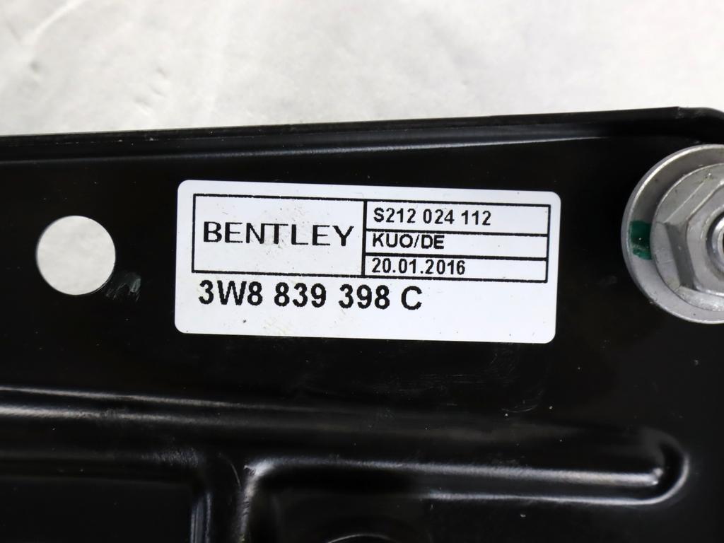 3W8839398C MOTORINO MECCANISMO ALZA-VETRO ALZA-CRISTALLO PARAFANGO POSTERIORE DESTRO BENTLEY CONTINENTAL GT 4.0 B 388KW AUT 2P (2016) RICAMBIO USATO 3W8959704F