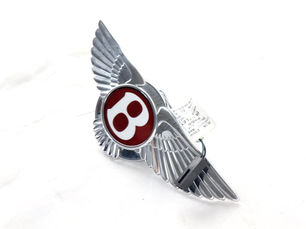3W8853689F STEMMA FREGIO LOGO EMBLEMA PARAURTI ANTERIORE BENTLEY CONTINENTAL GT 4.0 B 388KW AUT 2P (2016) RICAMBIO USATO 4W0853630D