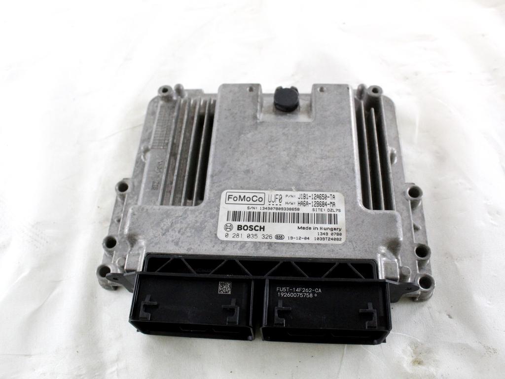 J1B1-12A650-TA CENTRALINA INIEZIONE MOTORE FORD FIESTA 1.5 D 63KW 6M 5P (2020) RICAMBIO USATO 0281035326