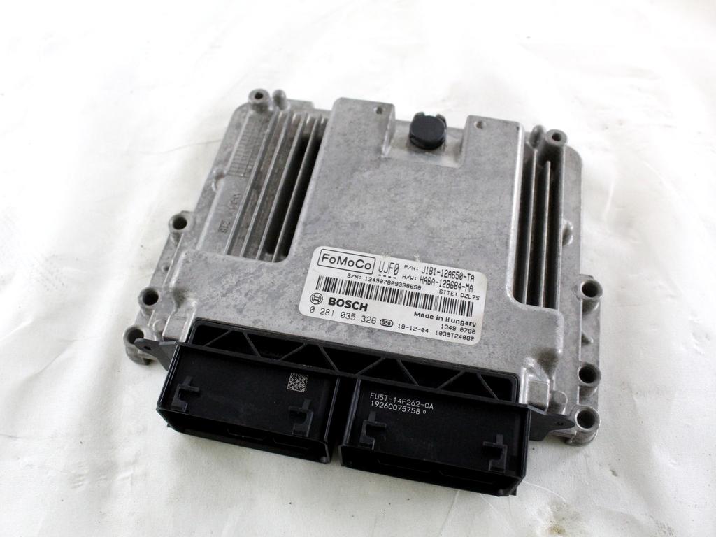 J1B1-12A650-TA CENTRALINA INIEZIONE MOTORE FORD FIESTA 1.5 D 63KW 6M 5P (2020) RICAMBIO USATO 0281035326
