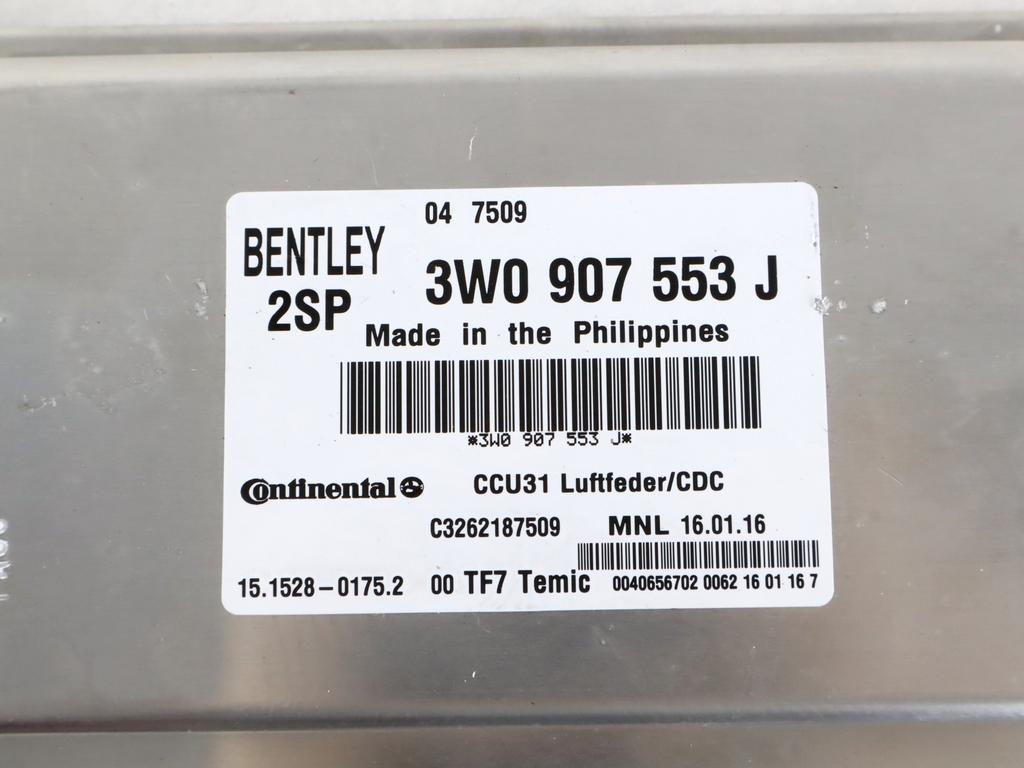 3W0907553J CENTRALINA SOSPENSIONI BENTLEY CONTINENTAL GT 4.0 B 388KW AUT 2P (2016) RICAMBIO USATO