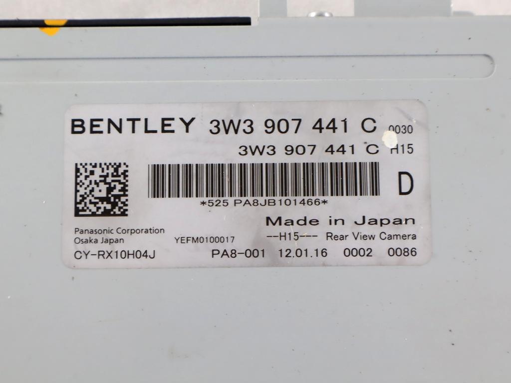 3W3907441C CENTRALINA TELECAMERA POSTERIORE BENTLEY CONTINENTAL GT 4.0 B 388KW AUT 2P (2016) RICAMBIO USATO