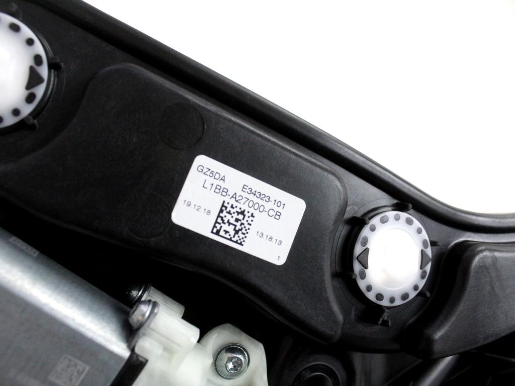 L1BB-A27000-CB MOTORINO MECCANISMO ALZA-VETRO ALZA-CRISTALLO PORTA POSTERIORE DESTRA FORD FIESTA 1.5 D 63KW 6M 5P (2020) RICAMBIO USATO L1TB-14A389-DB