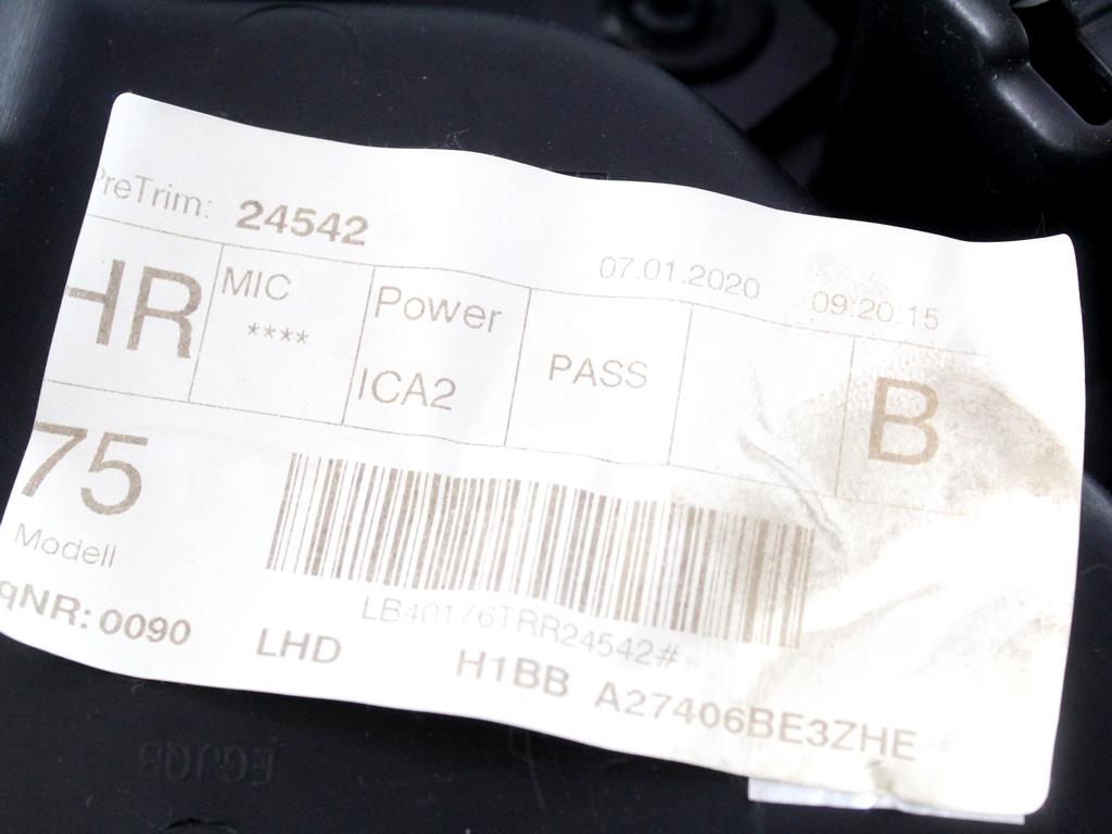 H1BB-A27406-BE3ZHE PANNELLO INTERNO PORTA POSTERIORE DESTRA FORD FIESTA 1.5 D 63KW 6M 5P (2020) RICAMBIO USATO