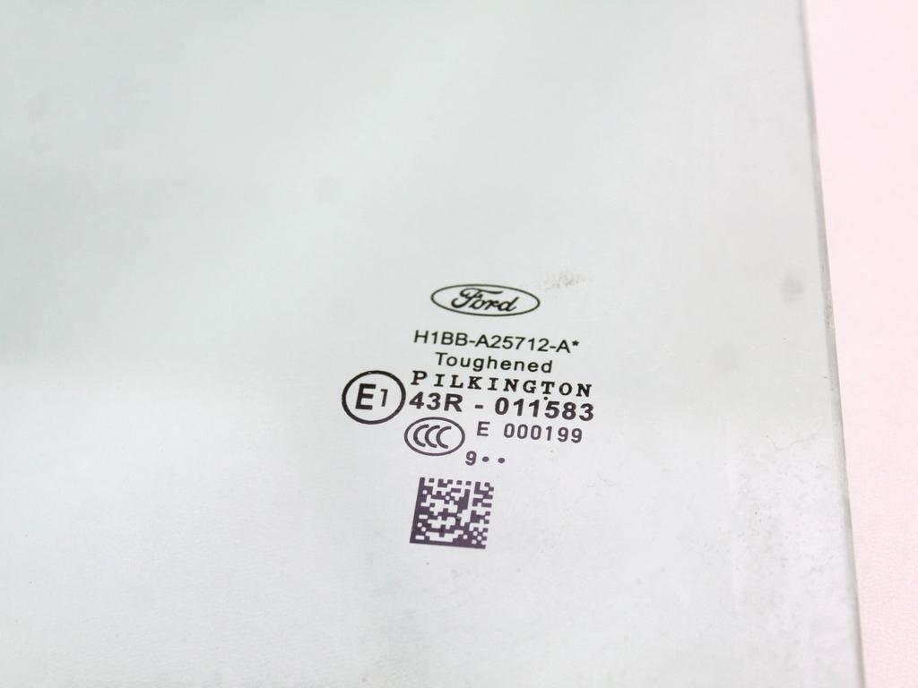 H1BB-A25712-A VETRO SCENDENTE PORTA POSTERIORE DESTRA FORD FIESTA 1.5 D 63KW 6M 5P (2020) RICAMBIO USATO