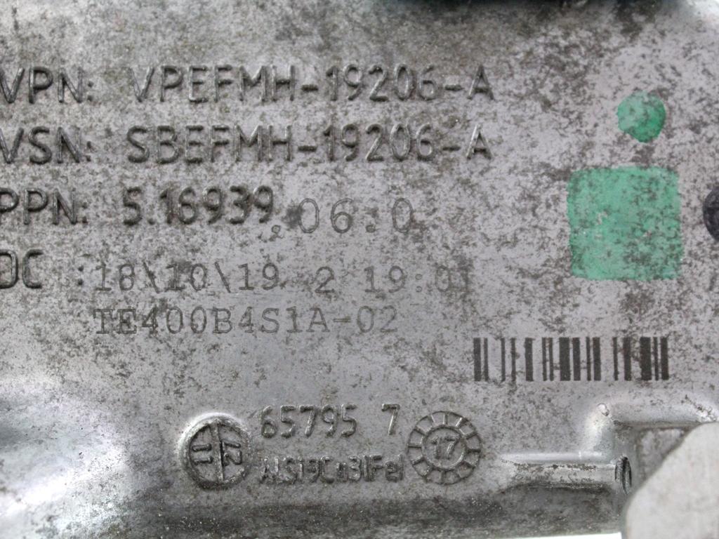EFMH-19206-A RADIATORE SCARICO GAS EGR FORD FIESTA 1.5 D 63KW 6M 5P (2020) RICAMBIO USATO