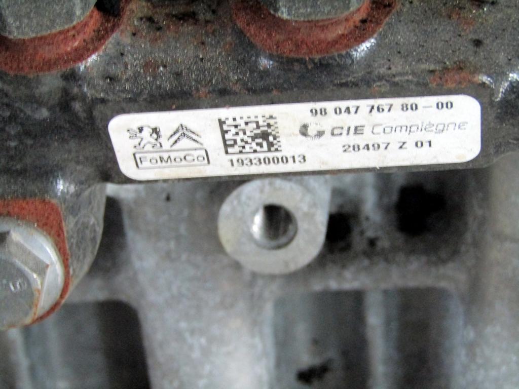 XUJM MOTORE FORD FIESTA 1.5 D 63KW 6M 5P (2020) RICAMBIO USATO CON POMPA INIEZIONE E SERIE INIETTORI 1685778 F1BQ-6007-CB