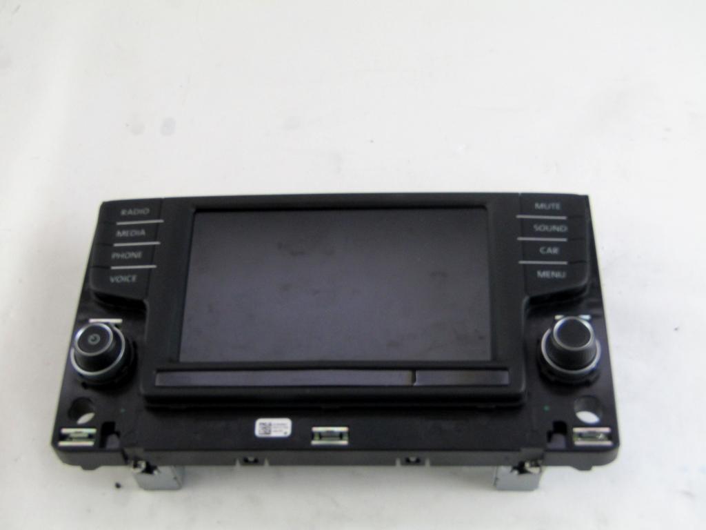 3G0919605B DISPLAY AUTORADIO SISTEMA MULTIMEDIALE VOLKSWAGEN GOLF 7 2.0 D 110KW 6M 5P (2016) RICAMBIO USATO
