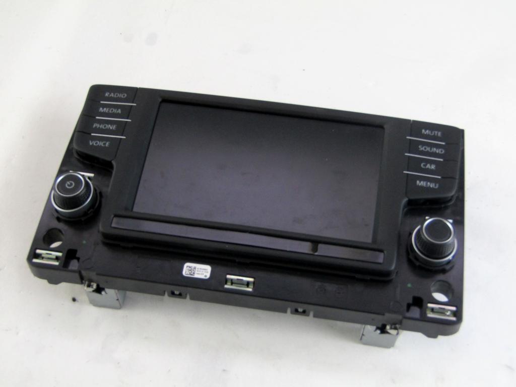 3G0919605B DISPLAY AUTORADIO SISTEMA MULTIMEDIALE VOLKSWAGEN GOLF 7 2.0 D 110KW 6M 5P (2016) RICAMBIO USATO