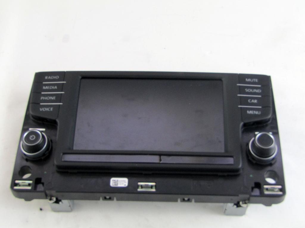 3G0919605B DISPLAY AUTORADIO SISTEMA MULTIMEDIALE VOLKSWAGEN GOLF 7 2.0 D 110KW 6M 5P (2016) RICAMBIO USATO