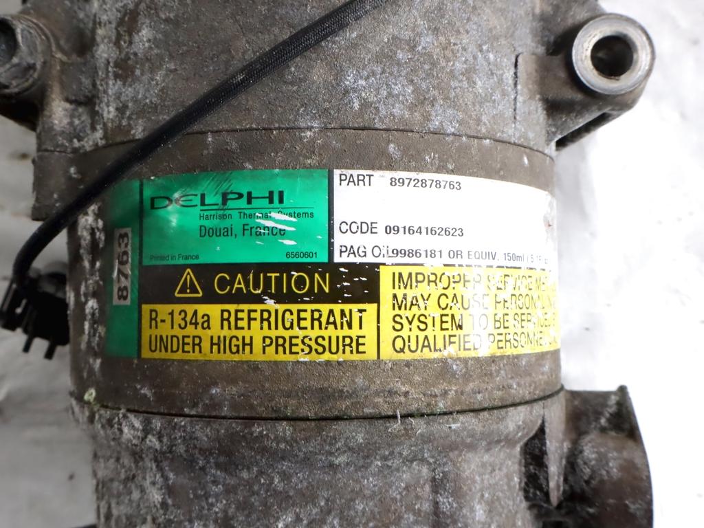 38800PLZD00 COMPRESSORE CLIMATIZZATORE CLIMA A/C HONDA CIVIC 1.7 D 74KW 5M 5P (2005) RICAMBIO USATO 