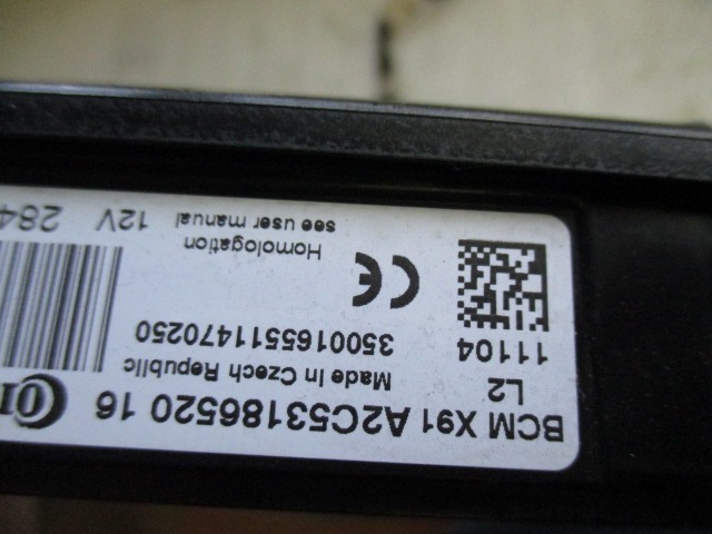 KOMPLET ODKLEPANJE IN VZIG  OEM N. 519287A30 ORIGINAL REZERVNI DEL RENAULT LAGUNA BT0/1 KT0/1 MK3 BER/SW (10/2007 - 08/2010) DIESEL LETNIK 2011