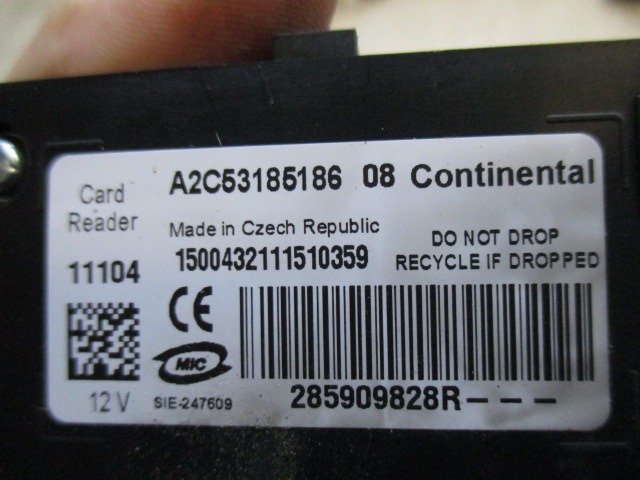 KOMPLET ODKLEPANJE IN VZIG  OEM N. 519287A30 ORIGINAL REZERVNI DEL RENAULT LAGUNA BT0/1 KT0/1 MK3 BER/SW (10/2007 - 08/2010) DIESEL LETNIK 2011