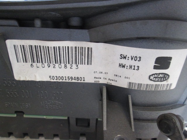 KOMPLET ODKLEPANJE IN VZIG  OEM N. 4B0905851C ORIGINAL REZERVNI DEL SEAT IBIZA 6L1 MK3 R (02/2006 - 2008) BENZINA LETNIK 2007