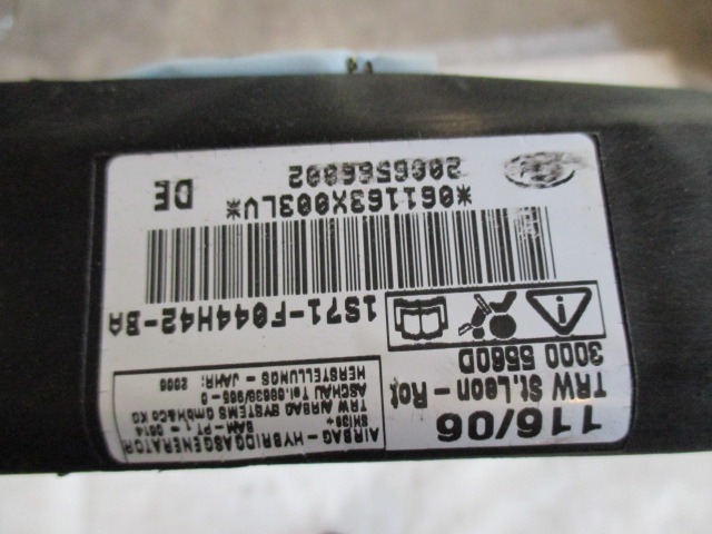 ZRACNA BLAZINA GLAVA LEVA OEM N. 1S71F044H42BA ORIGINAL REZERVNI DEL FORD MONDEO B5Y B4Y BWY MK2 BER/SW (2000 - 2007) DIESEL LETNIK 2006