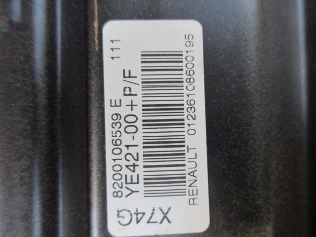 KIT AIRBAG KOMPLET OEM N. 8200106539 ORIGINAL REZERVNI DEL RENAULT LAGUNA BG0/1 KG0/1 MK2 BER/SW (11/2000 - 12/2004) DIESEL LETNIK 2003