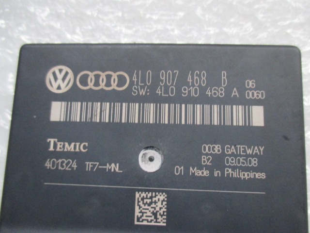 RACUNALNIK VMESNIKA (GATEWAY) OEM N. 401324 ORIGINAL REZERVNI DEL AUDI A6 C6 R 4F2 4FH 4F5 BER/SW/ALLROAD (10/2008 - 2011) DIESEL LETNIK 2008