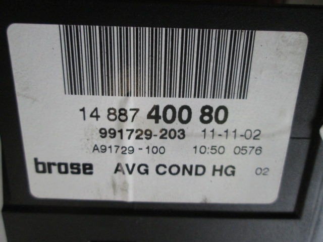 DVIZNI MEHANIZEM SPREDNIH STEKEL  OEM N. 991729203 ORIGINAL REZERVNI DEL LANCIA PHEDRA 179 (06/2002 - 2008) DIESEL LETNIK 2003