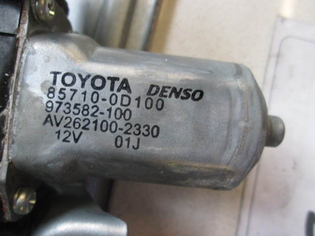 MEHANIZEM DVIGA ZADNJIH STEKEL  OEM N. AV262100-2330 ORIGINAL REZERVNI DEL TOYOTA AURIS E15 MK1 (2007 - 02/2010) DIESEL LETNIK 2007