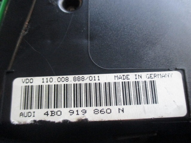 KOMPLET ODKLEPANJE IN VZIG  OEM N.  ORIGINAL REZERVNI DEL AUDI A6 C5 4B 4B5 4B2 BER/SW (1997 - 2001) DIESEL LETNIK 1999