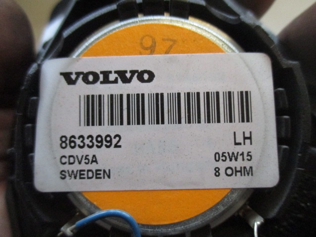 ZVOCNIKI OEM N. 8633992 ORIGINAL REZERVNI DEL VOLVO XC70 295 MK1 (2000 - 2007) DIESEL LETNIK 2005