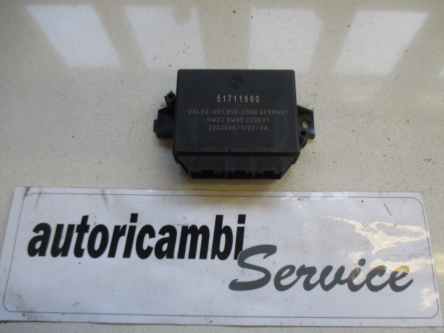 ECU PARKIRNI SENZORJI OEM N. 51711590 ORIGINAL REZERVNI DEL FIAT IDEA 350 (2003 - 2008) BENZINA LETNIK 2004