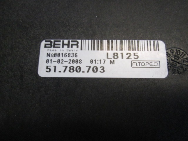 VENTILATOR HLADILNIKA OEM N. 51780703 ORIGINAL REZERVNI DEL FIAT FIORINO 225 (2007 - 2016) DIESEL LETNIK 2008