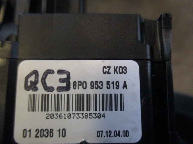 KRMILO SMERNIKI OEM N. 8P0953513A ORIGINAL REZERVNI DEL AUDI A3 MK2 8P 8PA 8P1 (2003 - 2008)DIESEL LETNIK 2008