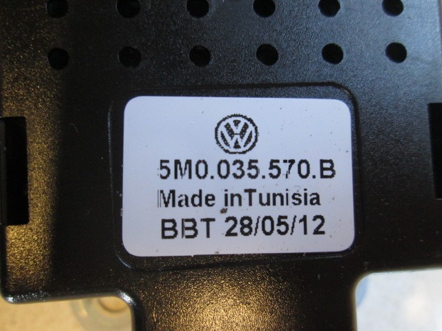 OJACEVALEC / ANTENA OEM N. 5M0035570B ORIGINAL REZERVNI DEL VOLKSWAGEN GOLF VI 5K1 517 AJ5 MK6 (2008-2012) DIESEL LETNIK 2012