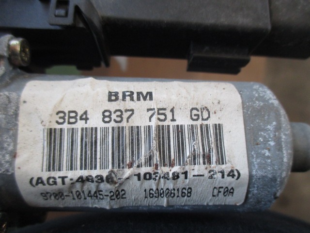 DVIZNI MEHANIZEM SPREDNIH STEKEL  OEM N. 3B4837751GD ORIGINAL REZERVNI DEL VOLKSWAGEN PASSAT B5 3B2 3B5 BER/SW (08/1996 - 11/2000)DIESEL LETNIK 2000